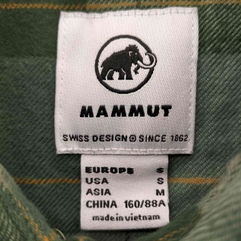 マムート MAMMUT ブロックチェックシャツ レディース S