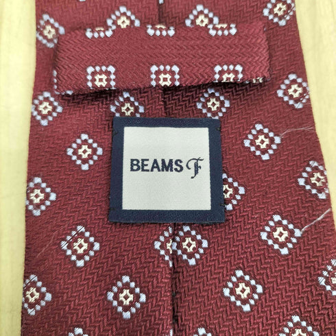 ビームスエフ BEAMS F シルク 総柄 ネクタイ メンズ