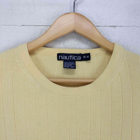ノーティカ NAUTICA ロゴ刺繍コットンニット メンズ M