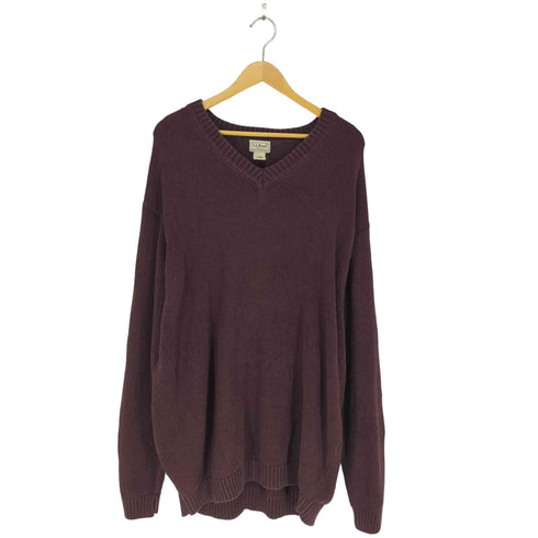 エルエルビーン L.L.Bean Vネックコットンニット メンズ XXL
