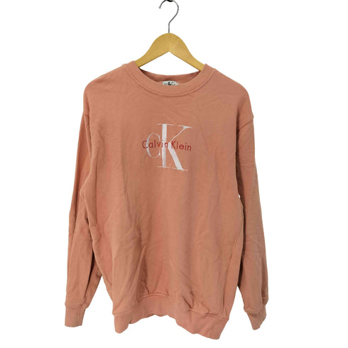カルバンクラインジーンズ Calvin Klein Jeans 刺繍ロゴ クルーネック スウェット メンズ import:L