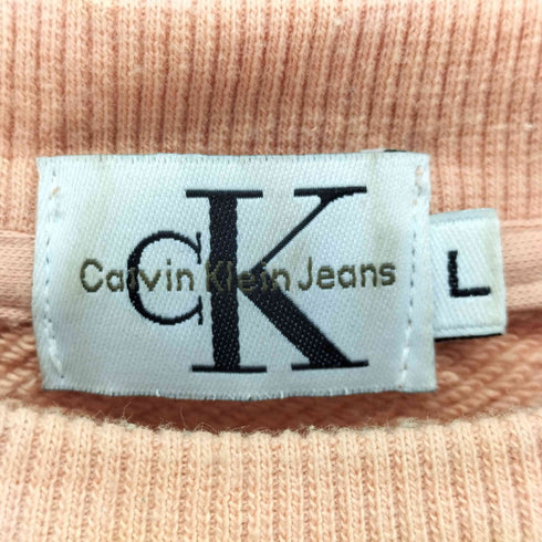 カルバンクラインジーンズ Calvin Klein Jeans 刺繍ロゴ クルーネック スウェット メンズ import:L