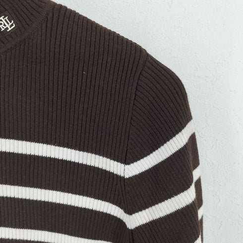 ローレンラルフローレン LAUREN RALPH LAUREN ハイネック ボーダーニット レディース import:L