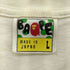 アベイシングエイプ A BATHING APE ロゴプリント クルーネック コットン半袖Tシャツ メンズ L