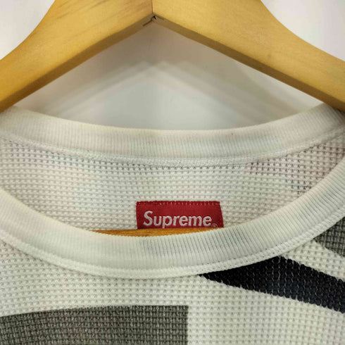 シュプリーム Supreme 18AW NY WAFFLE THERMAL ワッフル サーマル ロングスリーブ トレーナー メンズ M