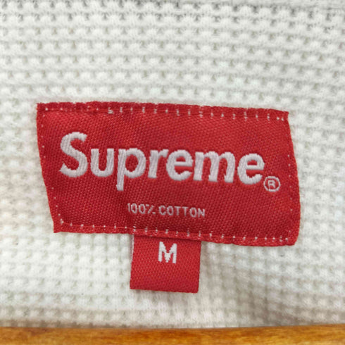 シュプリーム Supreme 18AW NY WAFFLE THERMAL ワッフル サーマル ロングスリーブ トレーナー メンズ M