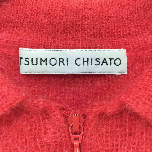 ツモリチサト TSUMORI CHISATO モヘヤ ハーフジップ ニットポロ レディース JPN:M