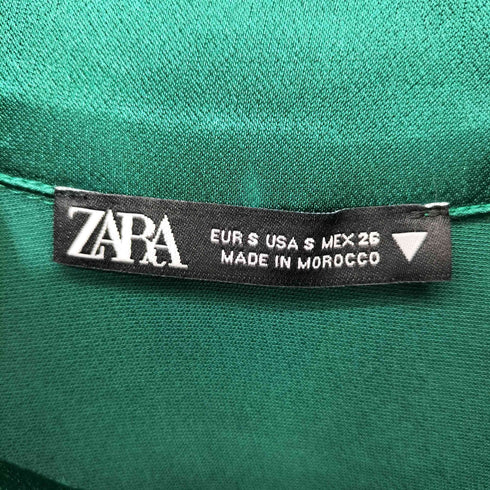 ザラ ZARA サテン トラックジャケット レディース import:S