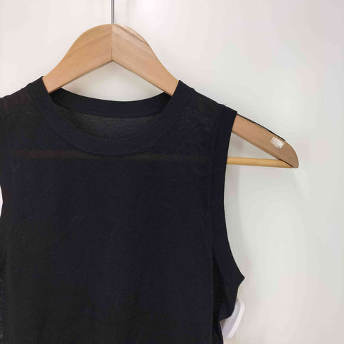 クラネ CLANE SLEEVELESS SHEER KNIT TOPS レディース JPN:1