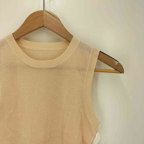 クラネ CLANE SLEEVELESS SHEER KNIT TOPS レディース JPN:1