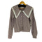 アクシーズファム axes femme ビック襟 ニットカーデ レディース JPN:M