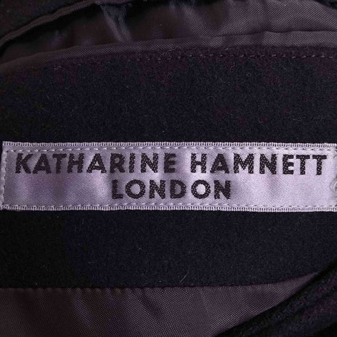 キャサリンハムネットロンドン KATHARINE HAMNETT LONDON ウールナイロン チェスターコート メンズ import:L