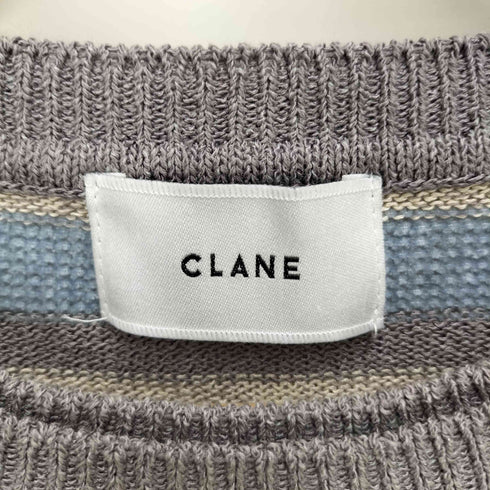 クラネ CLANE MOLE MIX BORDER KNIT TOPS レディース JPN:1