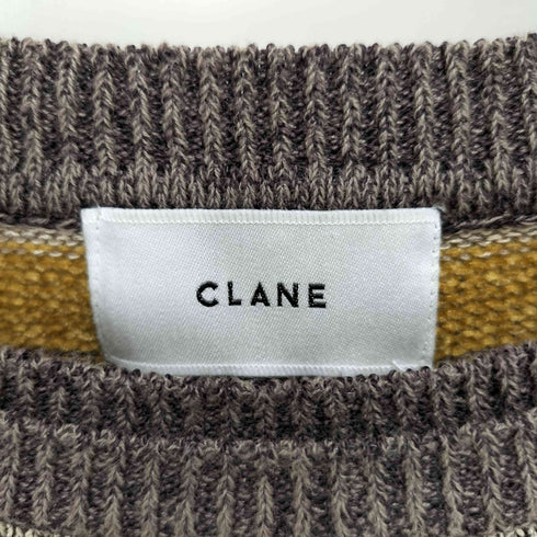 クラネ CLANE MOLE MIX BORDER KNIT TOPS レディース JPN:1