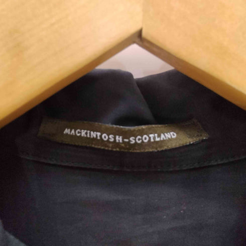 マッキントッシュ Mackintosh MADE IN Scotland 英国製 ゴム引き コットン バルマカーン ステンカラーコート メンズ UK:36