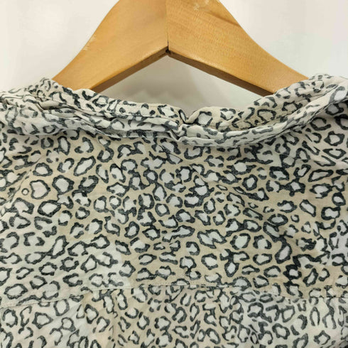 コムデギャルソン COMME des GARCONS アニマル柄 インサイドアウト ノースリーブ ボタンレスベスト レディース S