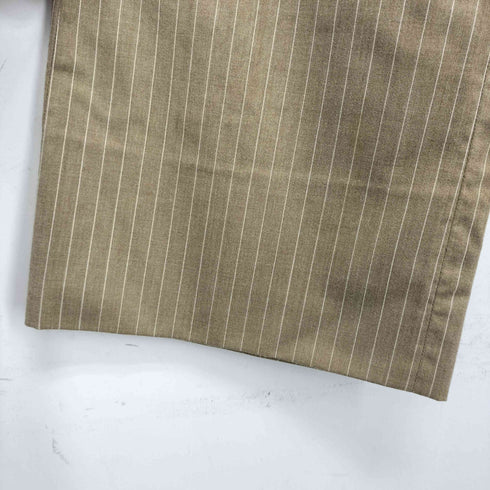 optiジッパー 片爪 ピンストライプスラックスパンツ メンズ