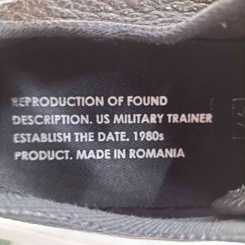 リプロダクションオブ ファウンド REPRODUCTION OF FOUND ミリタリートレーナー メンズ