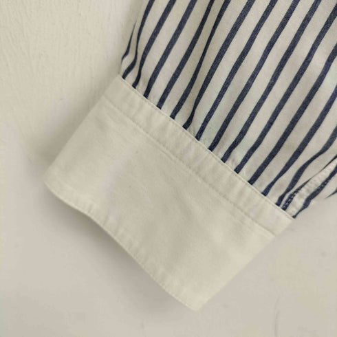 イッセイミヤケ ISSEY MIYAKE ストライプ切替 ボタンダウンシャツ メンズ