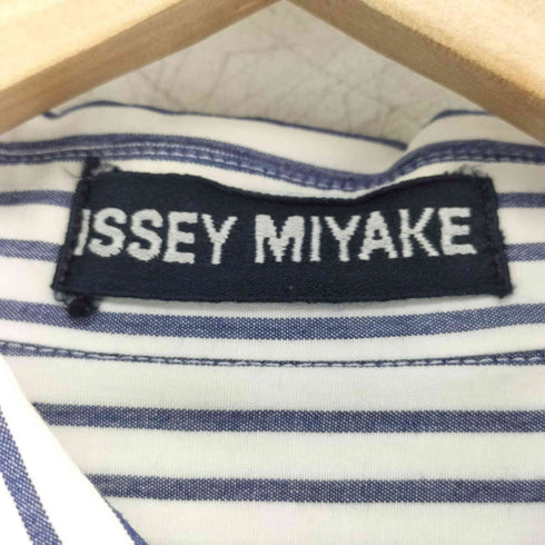 イッセイミヤケ ISSEY MIYAKE ストライプ切替 ボタンダウンシャツ メンズ