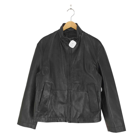 ザラ ZARA sheepskin リラックスフィットレザージャケット メンズ S