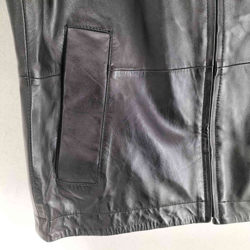 ザラ ZARA sheepskin リラックスフィットレザージャケット メンズ S