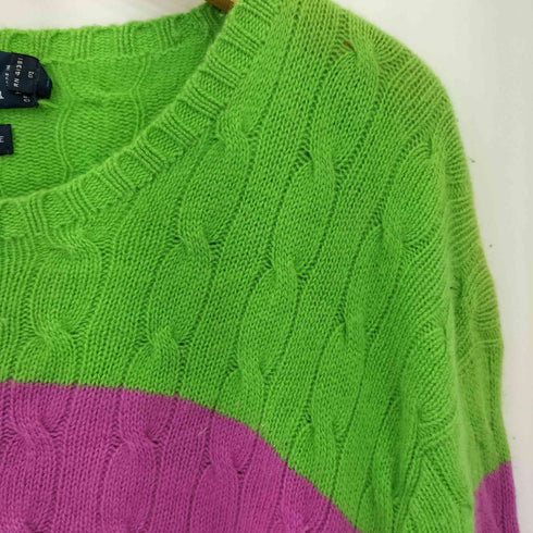 ポロバイラルフローレン Polo by RALPH LAUREN 90s カシミヤ100% ケーブル編み クルーネックニット メンズ XL