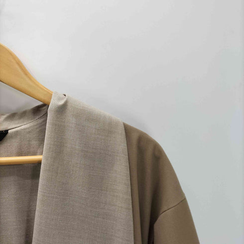 アトウ ato 17AW ウール ポリ 混紡 ショールカラー ガウン コート メンズ JPN:44