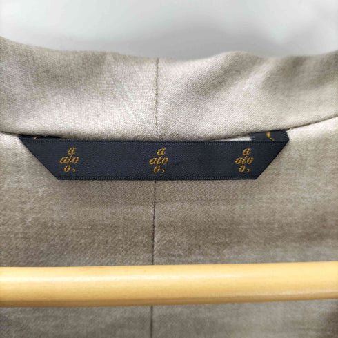 アトウ ato 17AW ウール ポリ 混紡 ショールカラー ガウン コート メンズ JPN:44