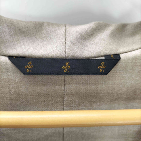 アトウ ato 17AW ウール ポリ 混紡 ショールカラー ガウン コート メンズ JPN:44