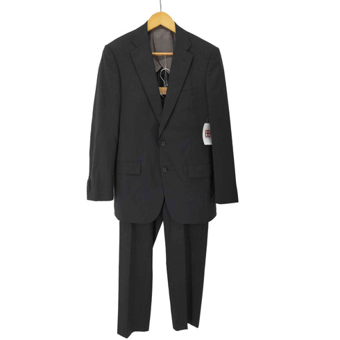 スーツカンパニー THE SUIT COMPANY Super100 Wool チョークストライプ 背抜き 2B テーラードジャケット テーパード スラックス パンツ セットアップ メンズ 175cm