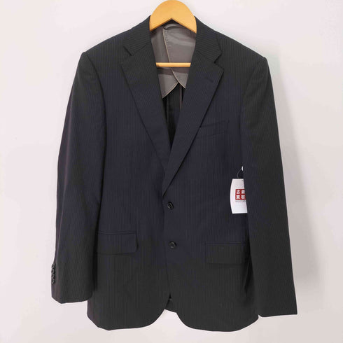 スーツカンパニー THE SUIT COMPANY Super100 Wool チョークストライプ 背抜き 2B テーラードジャケット テーパード スラックス パンツ セットアップ メンズ 175cm