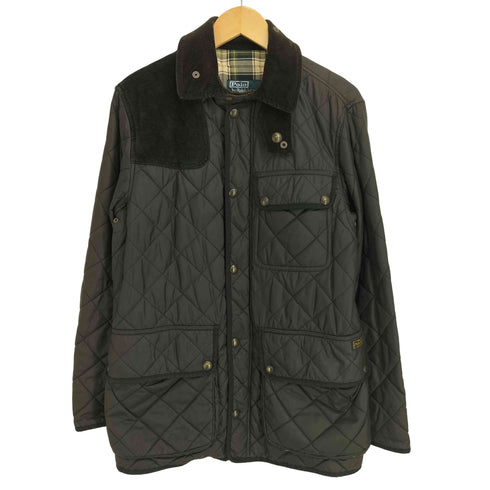 ポロバイラルフローレン Polo by RALPH LAUREN 00S 裏地タータンチェック 襟コーデュロイ キルティングジャケット メンズ import:S