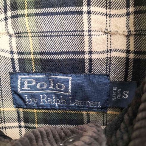 ポロバイラルフローレン Polo by RALPH LAUREN 00S 裏地タータンチェック 襟コーデュロイ キルティングジャケット メンズ import:S