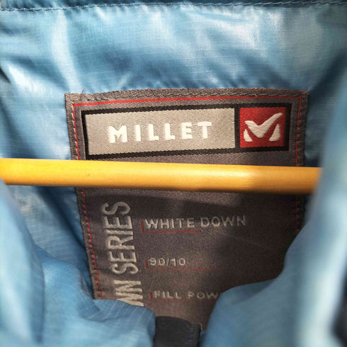 ミレー MILLET ロゴプリント ナイロン ダウンジャケット メンズ