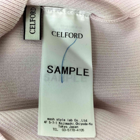 セルフォード CELFORD シアー切替 ハイネックニットトップス レディース