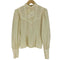 ガニーサックス GUNNE SAX GUNNIES 70S スタンドカラー L/S フリル レース ブラウス vintage レディース