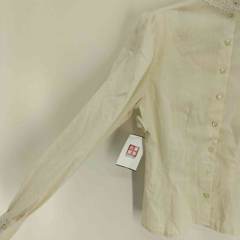 ガニーサックス GUNNE SAX GUNNIES 70S スタンドカラー L/S フリル レース ブラウス vintage レディース