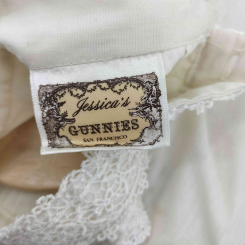 ガニーサックス GUNNE SAX GUNNIES 70S スタンドカラー L/S フリル レース ブラウス vintage レディース