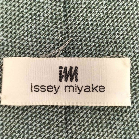 イッセイミヤケ ISSEY MIYAKE シャンブレー シルクネクタイ メンズ