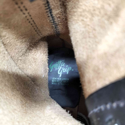 ゲッタグリップ Getta Grip 英国製 レッド マーブル スチールトゥ 10ホール レザー ブーツ メンズ UK:8