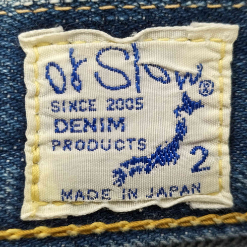 オアスロウ orSlow 日本製 5ポケット ジップフライ ストレート デニム パンツ 濃紺 レディース JPN:2