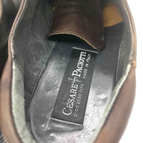 CESARE PACIOTTI チェザレパチョッティ MADE IN ITALY イタリア製 Uチップ 本革 レザー ドレス シューズ 厚底 メンズ 7 2/1