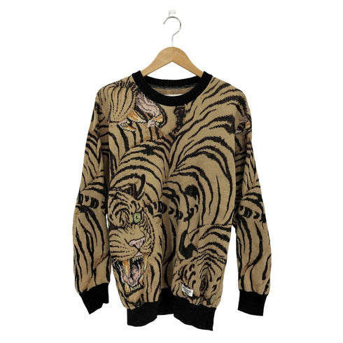 ワコマリア WACKO MARIA 23SS TIM LEHI KNIT JACQUARD 百虎ジャガードセーター メンズ JPN:M