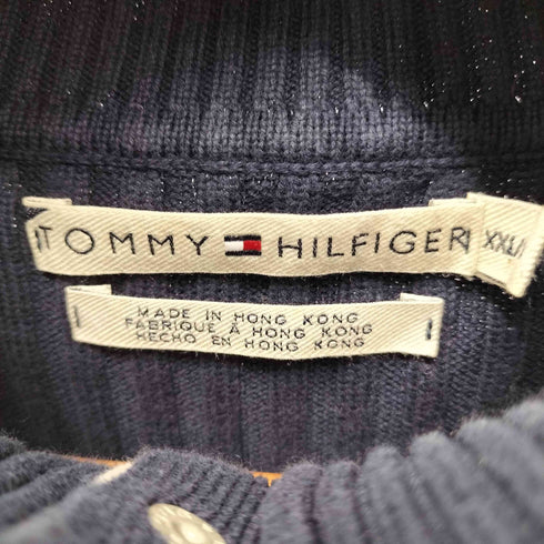 トミーヒルフィガー TOMMY HILFIGER ロゴ刺繍 クロップドニット レディース