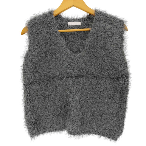 センスオブプレイス SENSE OF PLACE 25aw モールフェザーニットベスト レディース ONE SIZE