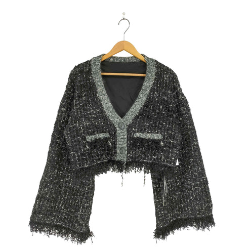 ラベルエチュード la belle Etude ミックスツイードニットカーディガン レディース FREE