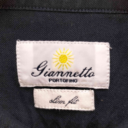 ジャンネット giannetto SLIM FIT 長袖コットンシャツ メンズ JPN:M