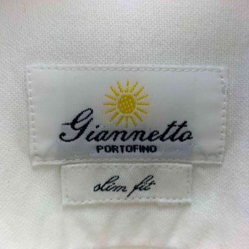 ジャンネット giannetto SLIM FIT 長袖コットンシャツ メンズ JPN:M