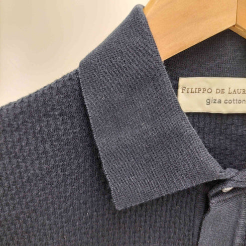 フィリッポ デローレンティス FILIPPO DE LAURENTIIS 半袖 コットンニットポロシャツ メンズ JPN:46
